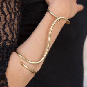 Extra Wide Bangle wide Chain Cuff Statement Bracelet 