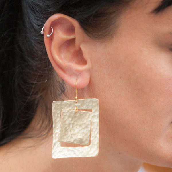Unique Gold Plated Handmade earrings